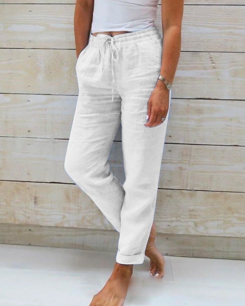 Laura | Pantalones Relajados con Cordón