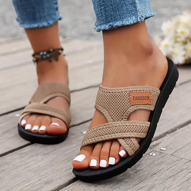 Mía - Sandalias de tiras cruzadas ligeras y cómodas