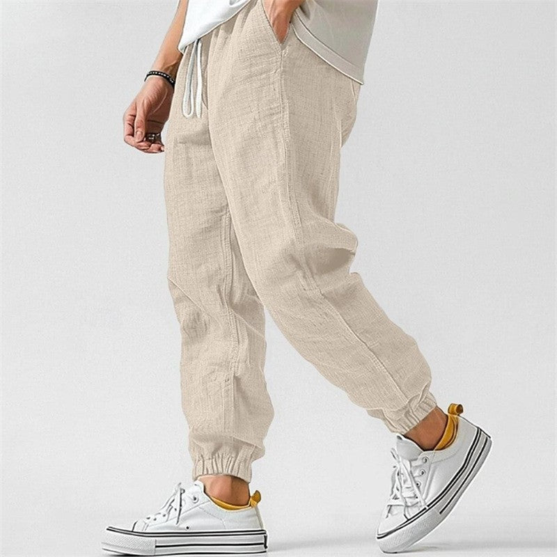 LAURENT MONACO | JOGGERS EN LIN POUR HOMMES