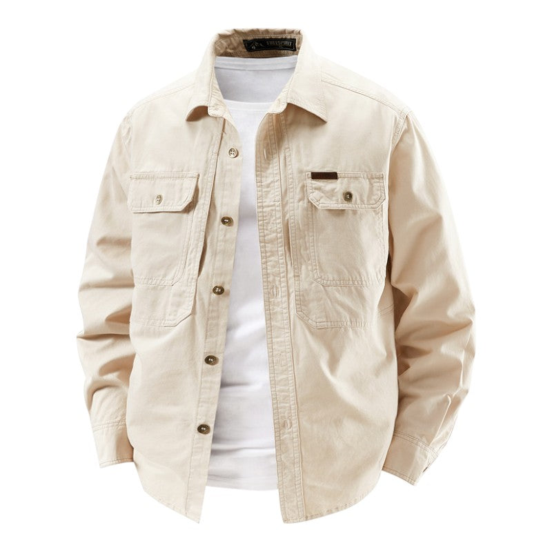 MATTEO | CAMISA UTILITARIA DE MANGA LARGA PARA HOMBRE