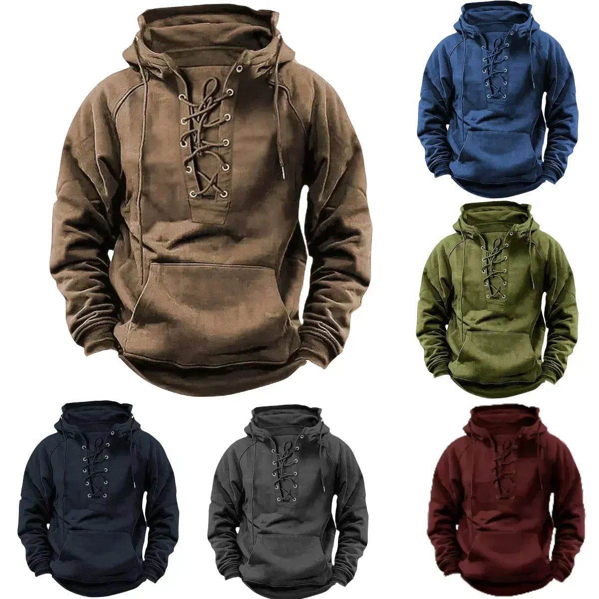 LAURENT MONACO | SWEAT À CAPUCHE VIKING À LACETS POUR HOMME
