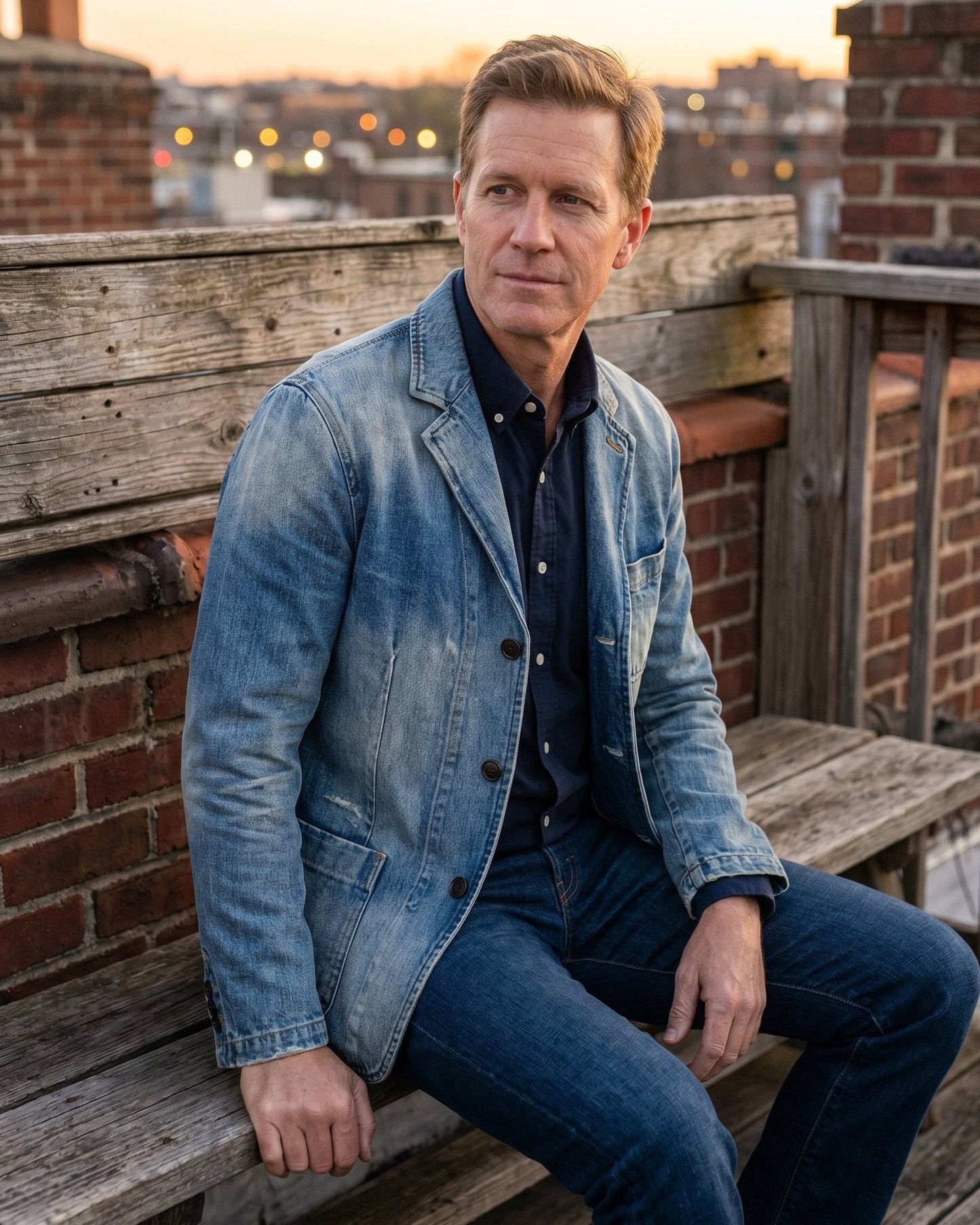 LAURENT MONACO | CHEMISE EN DENIM ÉPAIS POUR HOMMES