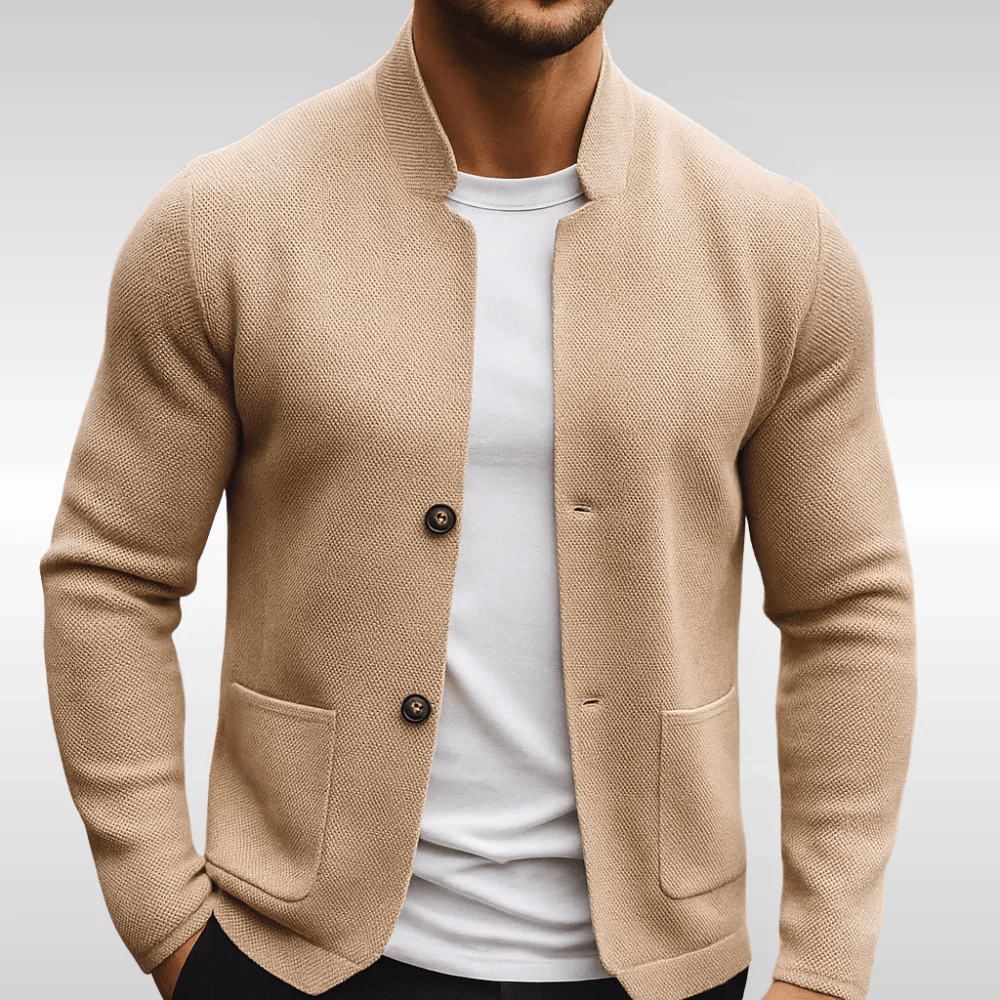 CÉSAR | CHALECO DE PUNTO TEXTURIZADO PARA HOMBRE