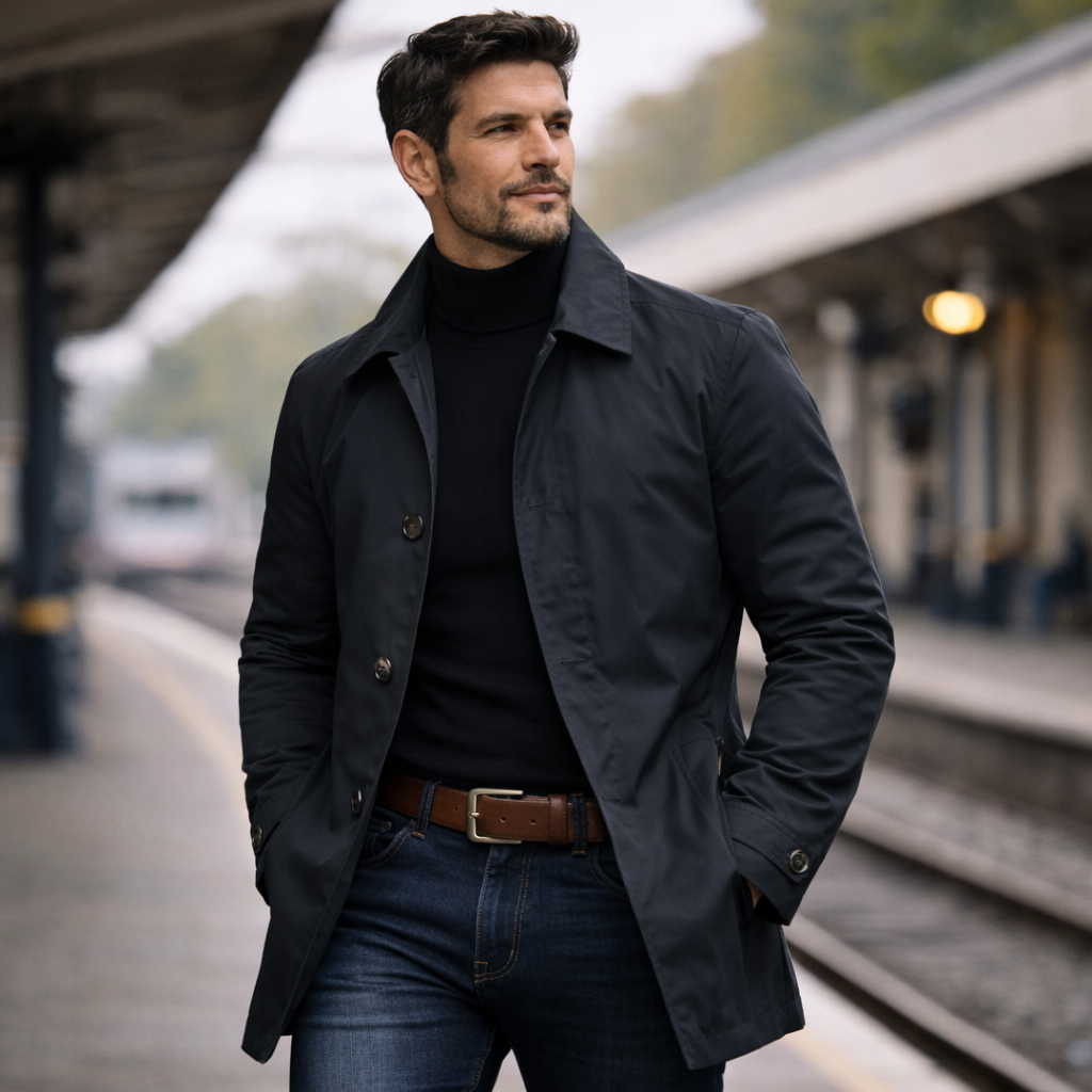 LAURENT MONACO | MANTEAU URBAIN CLASSIQUE POUR HOMME