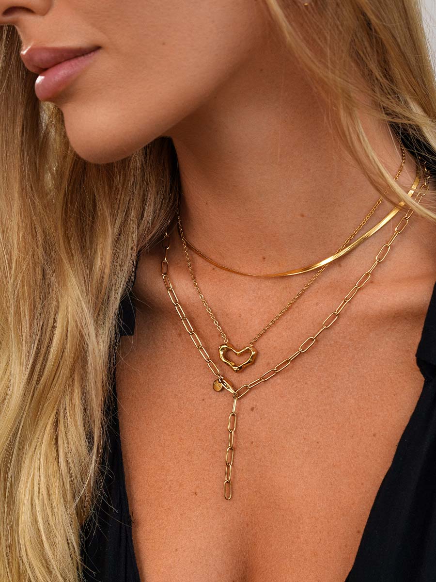 Alessia | Collar de eslabones con caída en Y