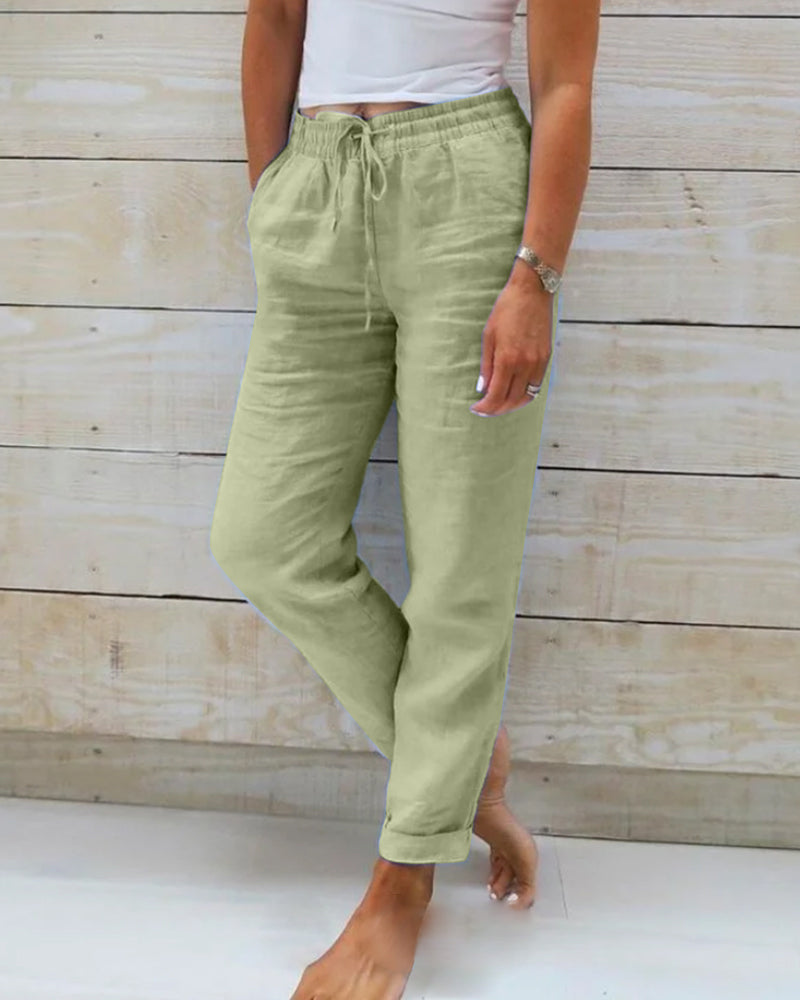 Laura | Pantalones Relajados con Cordón