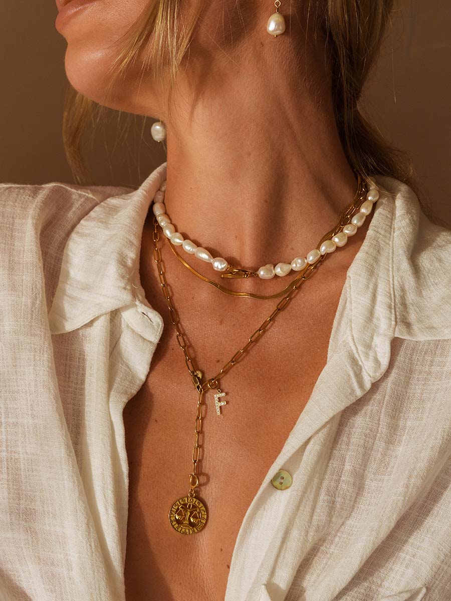 Alessia | Collar de eslabones con caída en Y