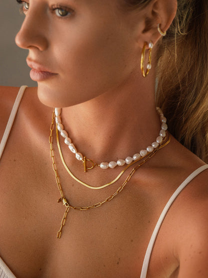 Alessia | Collar de eslabones con caída en Y