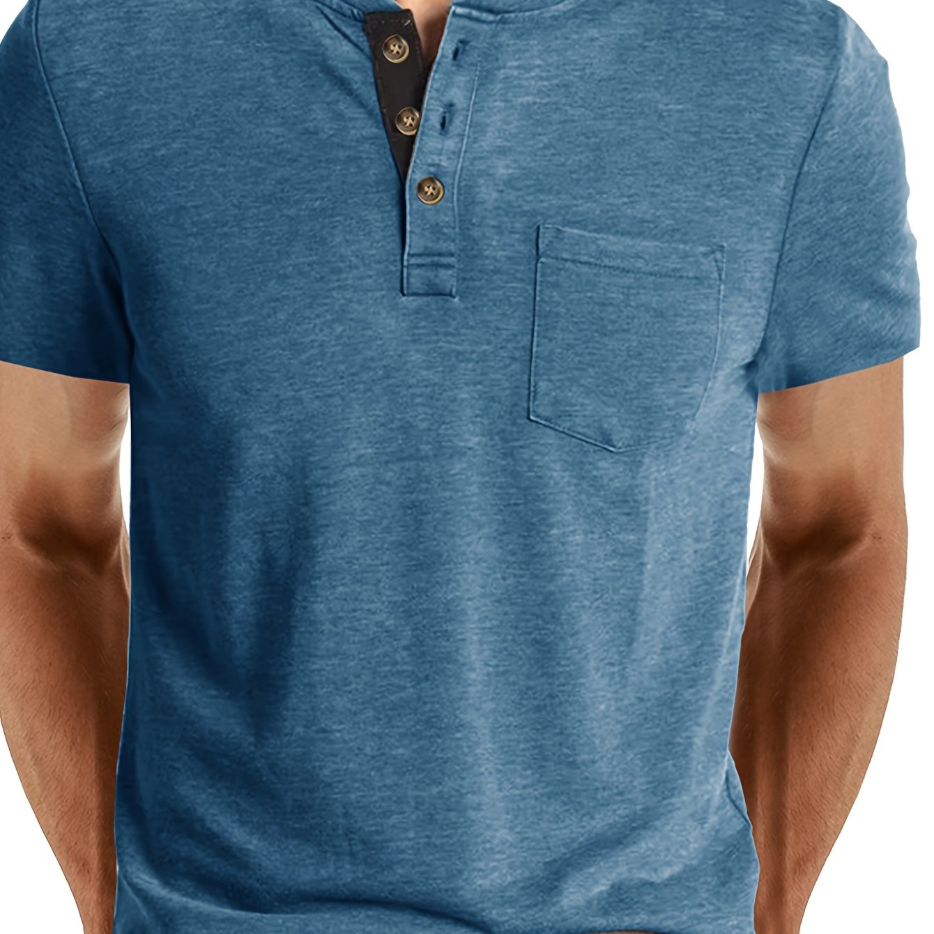 LAURENT MONACO | T SHIRT HENLEY POUR HOMME