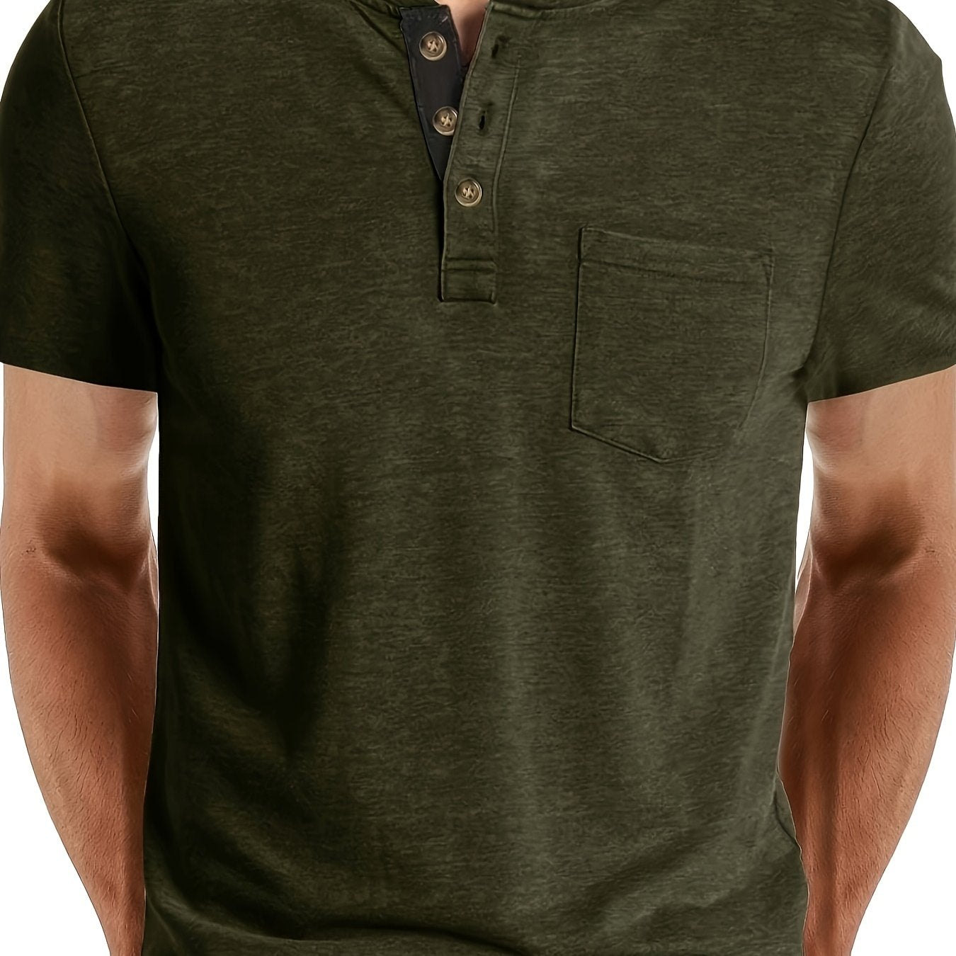LAURENT MONACO | T SHIRT HENLEY POUR HOMME