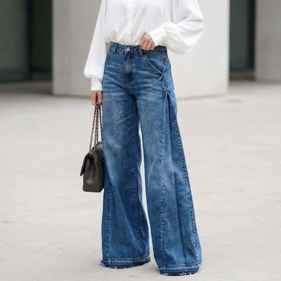 Sara | Vaqueros oversize de cintura alta y pierna ancha