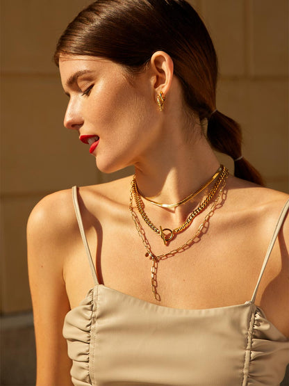 Alessia | Collar de eslabones con caída en Y