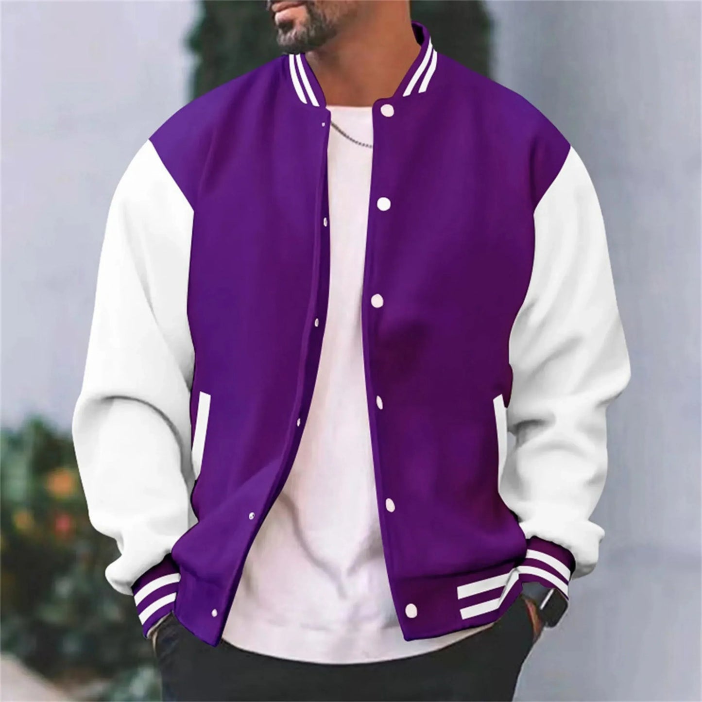LAURENT MONACO | VESTE BOMBER VARSITY POUR HOMMES