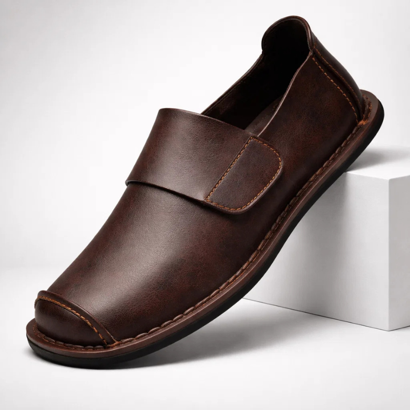 LAURENT MONACO | LOAFER ÉLÉGANT AVEC UN DE SANGLE MINIMAL POUR HOMMES