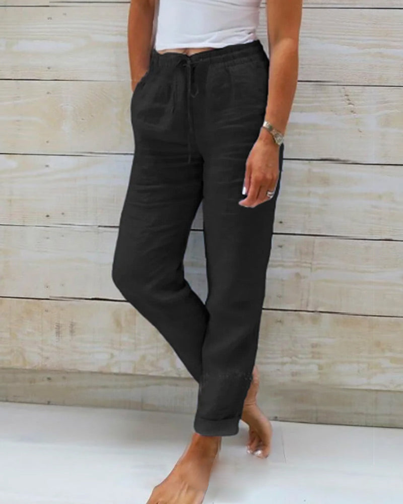Laura | Pantalones Relajados con Cordón