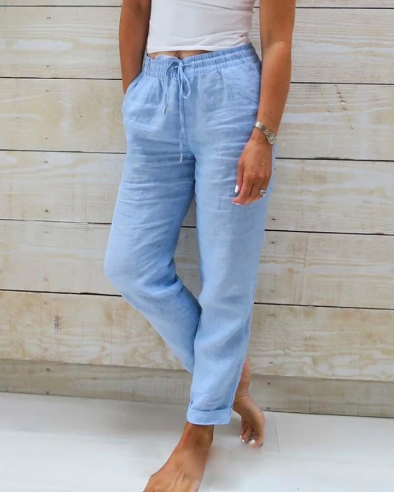 Laura | Pantalones Relajados con Cordón