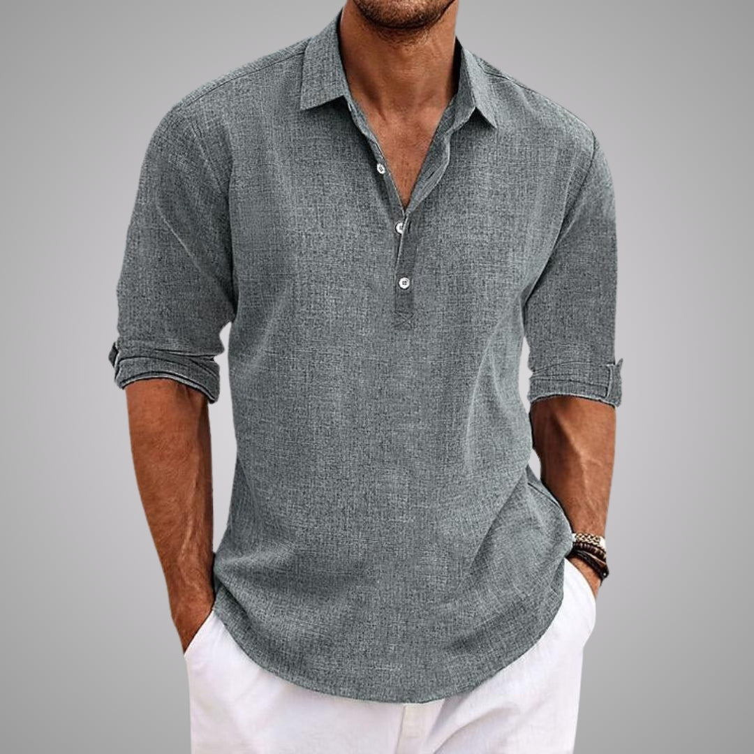 LAURENT MONACO | CHEMISE EN LIN D’ÉTÉ POUR HOMME