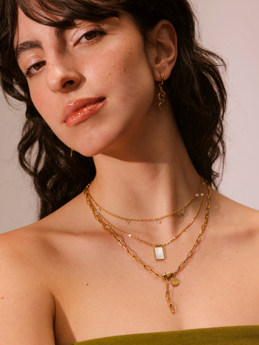 Alessia | Collar de eslabones con caída en Y