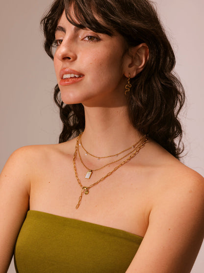 Alessia | Collar de eslabones con caída en Y
