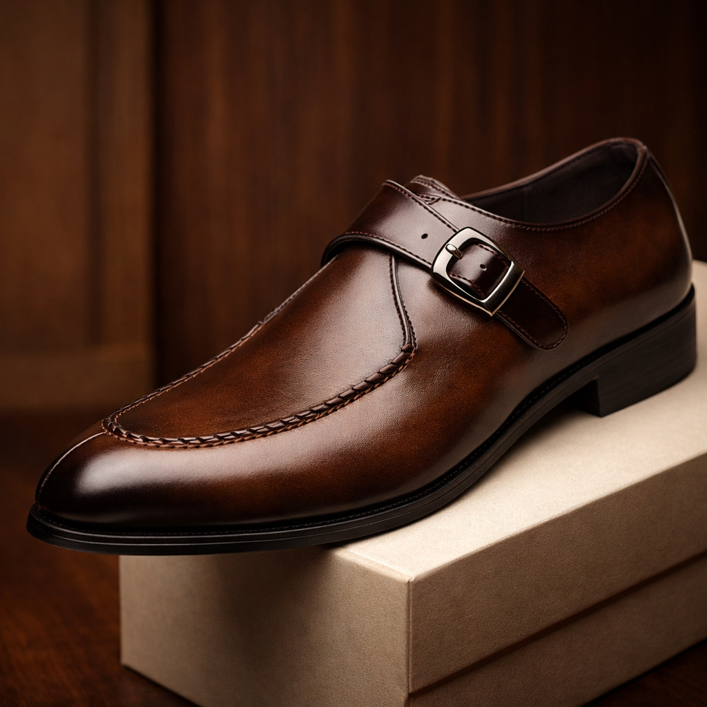 LAURENT MONACO | CHAUSSURES DE DRESS À BOUCLE POUR HOMMES