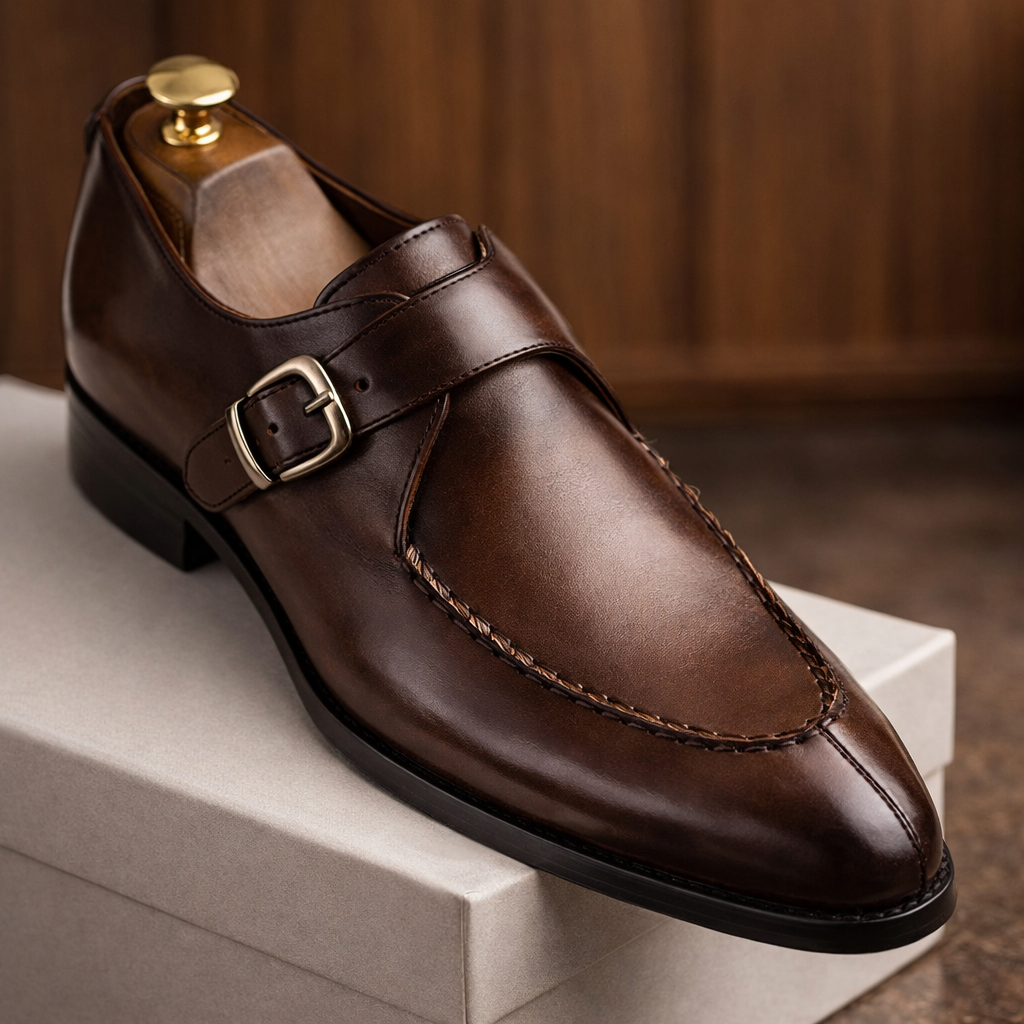 LAURENT MONACO | CHAUSSURES DE DRESS À BOUCLE POUR HOMMES