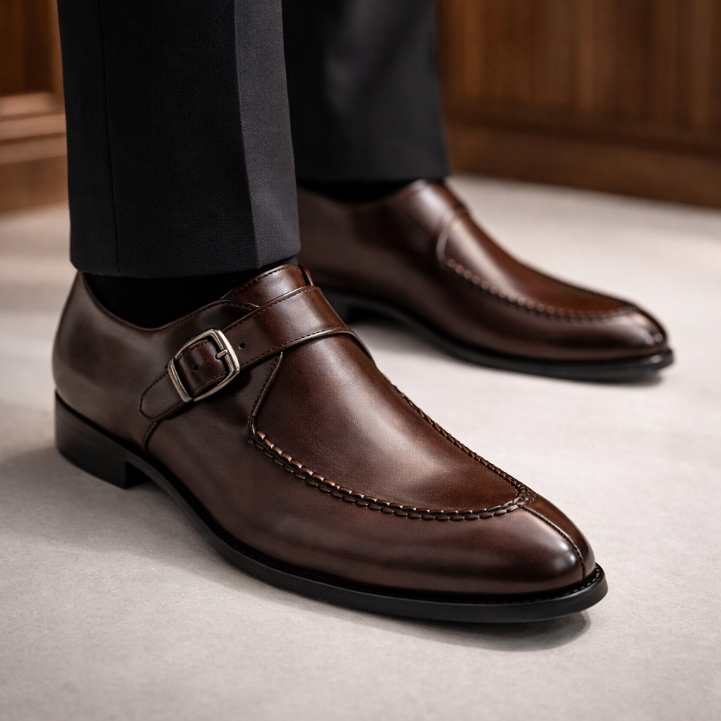 LAURENT MONACO | CHAUSSURES DE DRESS À BOUCLE POUR HOMMES