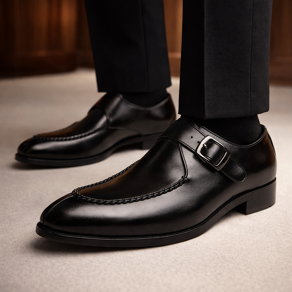 LAURENT MONACO | CHAUSSURES DE DRESS À BOUCLE POUR HOMMES