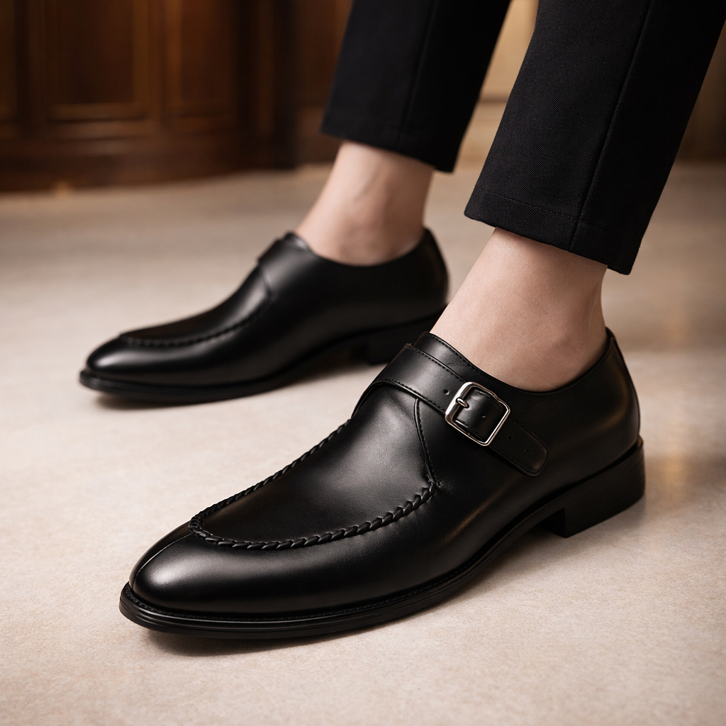 LAURENT MONACO | CHAUSSURES DE DRESS À BOUCLE POUR HOMMES