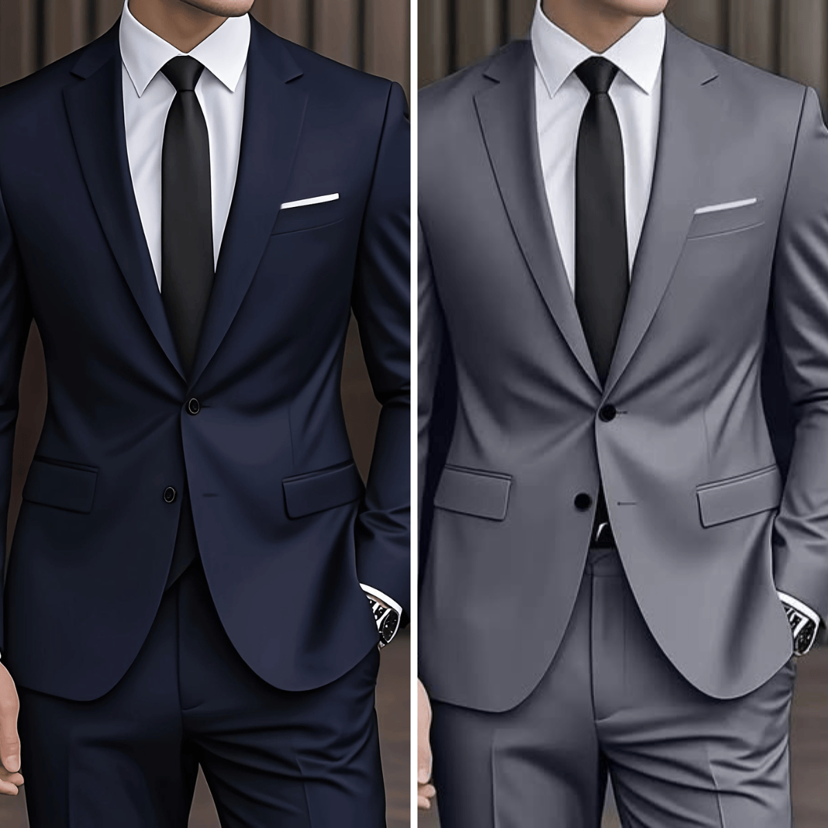 LAURENT MONACO | COSTUME EN LAINE MÉLANGÉE POUR HOMME