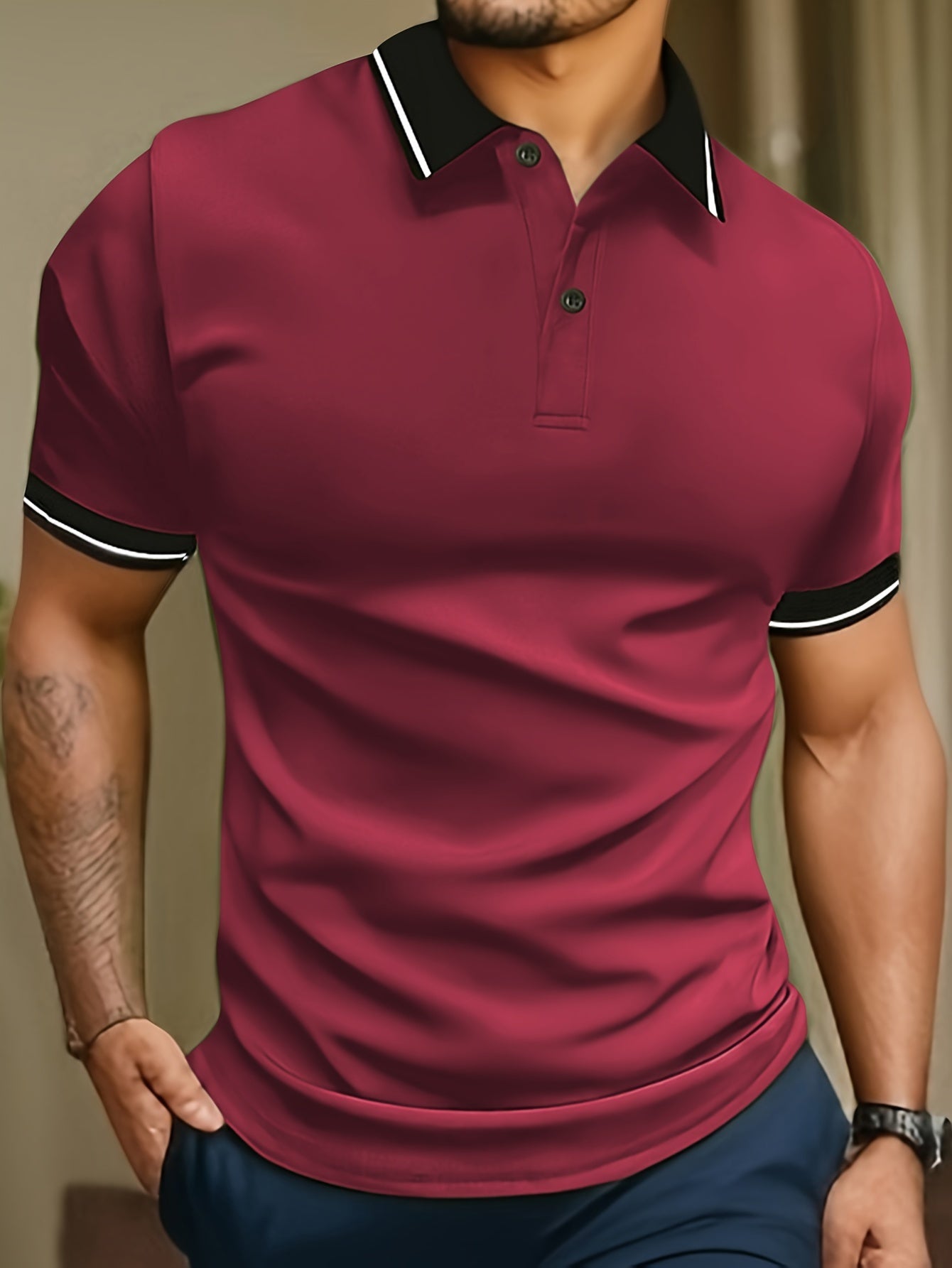 LAURENT MONACO | CHEMISE D'ÉTÉ À COL POUR HOMMES