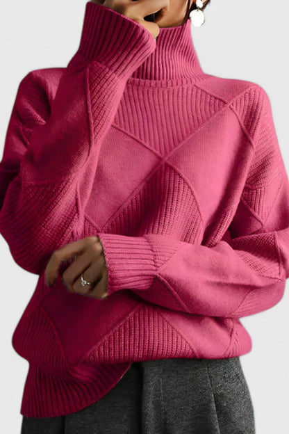 Daniela | Jersey de Cuello Alto de Cachemira