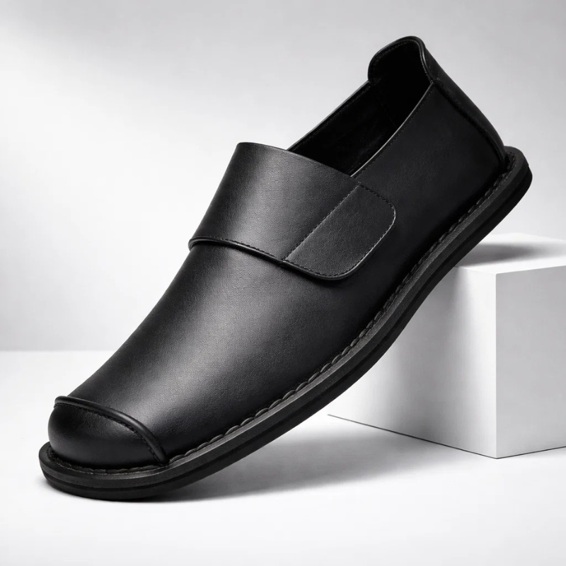 LAURENT MONACO | LOAFER ÉLÉGANT AVEC UN DE SANGLE MINIMAL POUR HOMMES