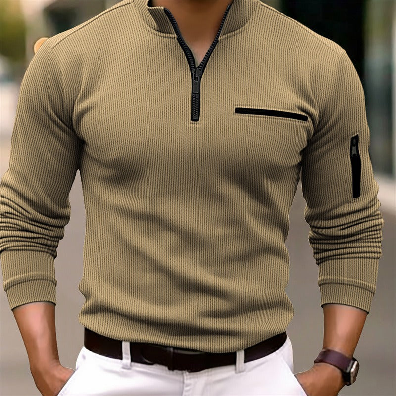 LAURENT MONACO | CHEMISE À COL ZIPPÉ POUR HOMME