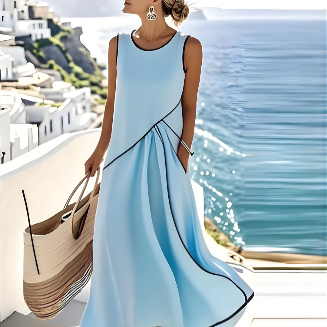 Selena™ Vestido de verano a rayas