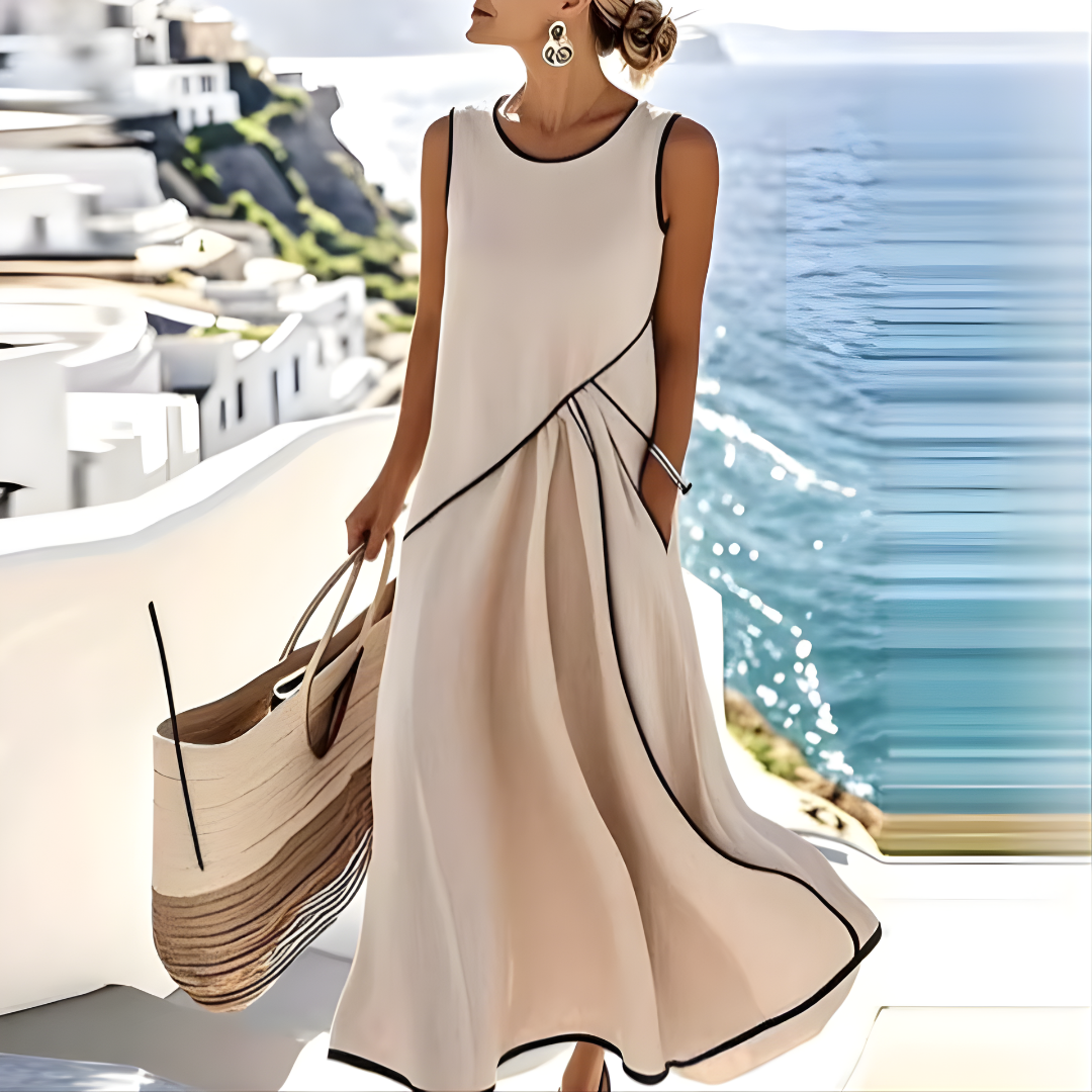 Selena™ Vestido de verano a rayas
