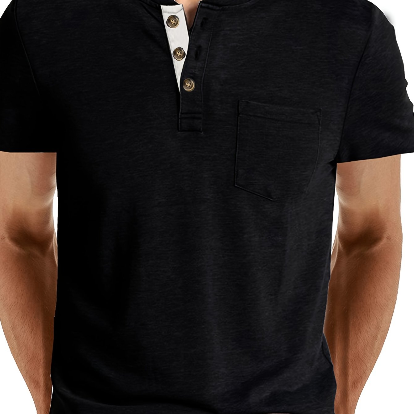 LAURENT MONACO | T SHIRT HENLEY POUR HOMME
