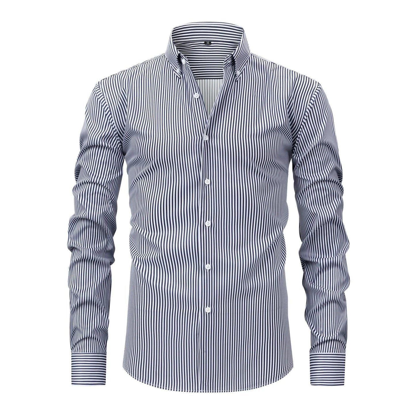 LAURENT MONACO | CHEMISE RAYÉE ÉLÉGANTE POUR HOMMES