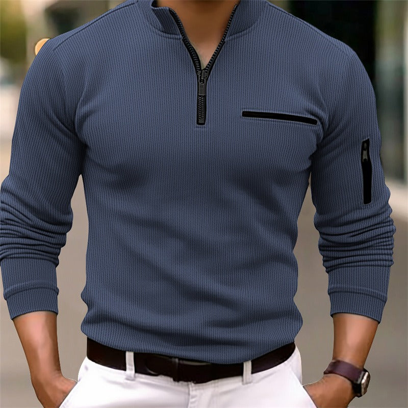LAURENT MONACO | CHEMISE À COL ZIPPÉ POUR HOMME