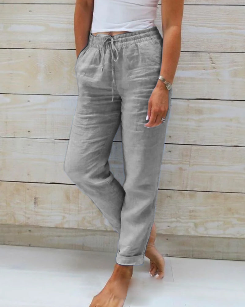 Laura | Pantalones Relajados con Cordón