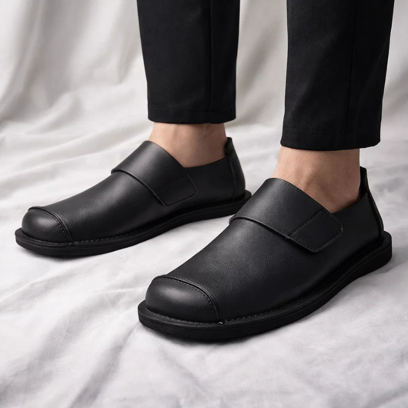 LAURENT MONACO | LOAFER ÉLÉGANT AVEC UN DE SANGLE MINIMAL POUR HOMMES