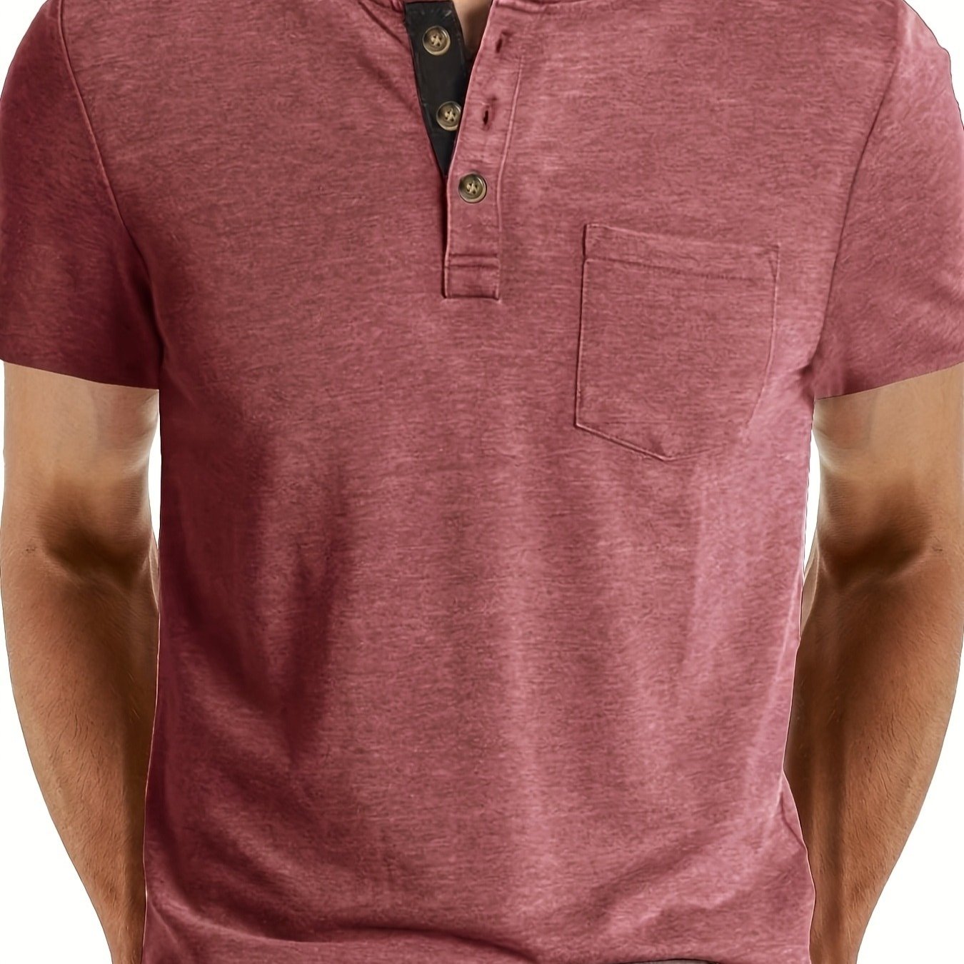 LAURENT MONACO | T SHIRT HENLEY POUR HOMME