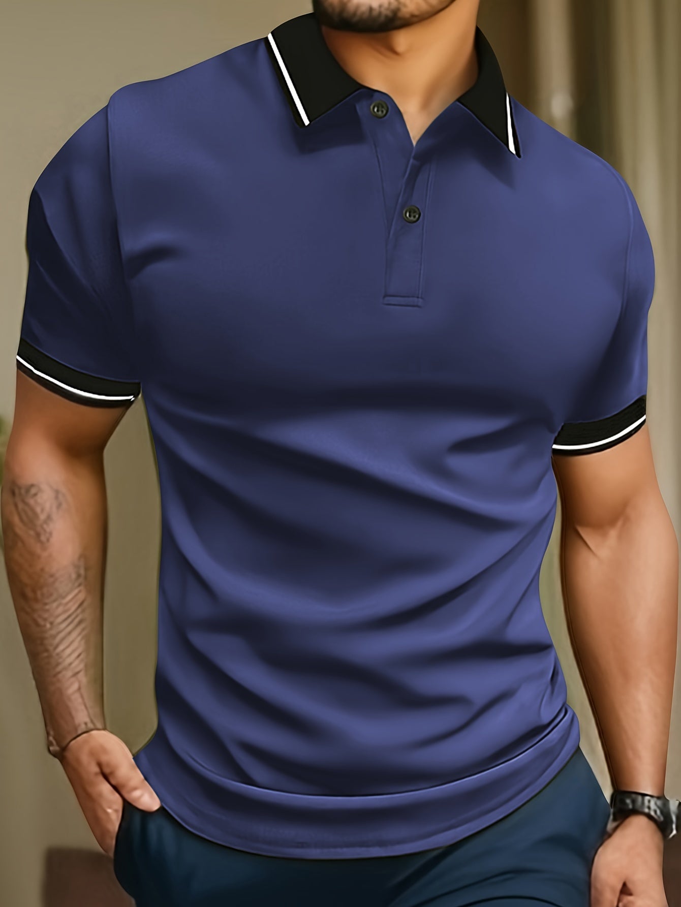 LAURENT MONACO | CHEMISE D'ÉTÉ À COL POUR HOMMES