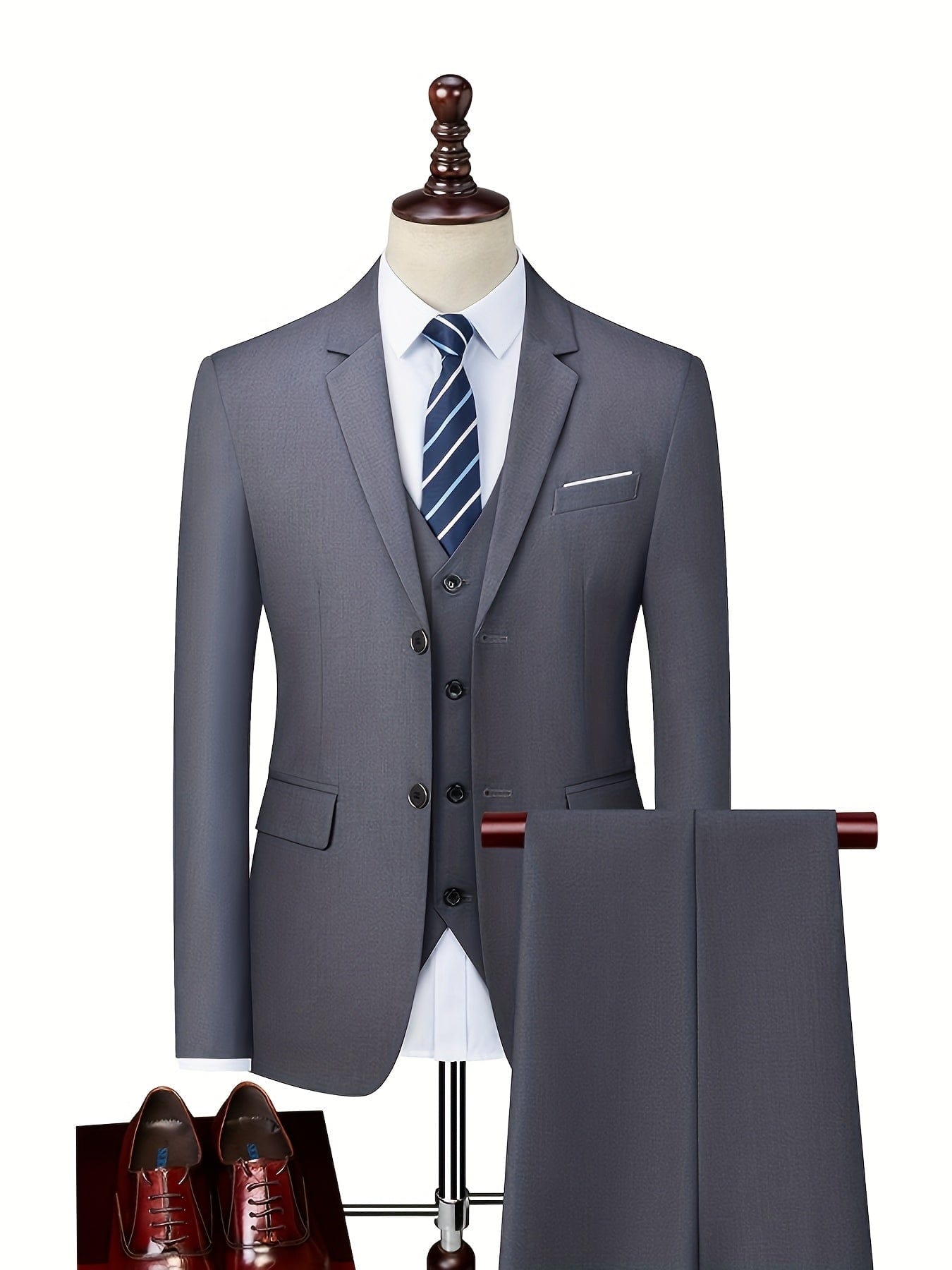 LAURENT MONACO | COSTUME EN LAINE MÉLANGÉE POUR HOMME