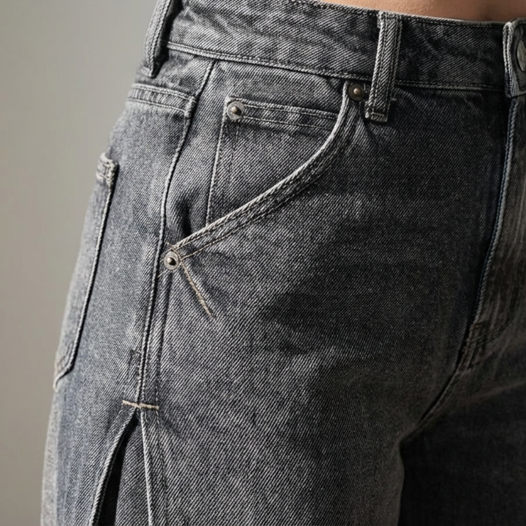 Sara | Vaqueros oversize de cintura alta y pierna ancha