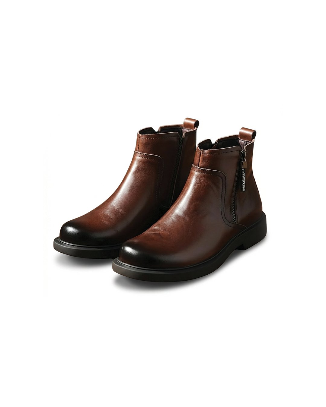 LAURENT MONACO | BOTTES EN CUIR À ZIP POUR HOMME