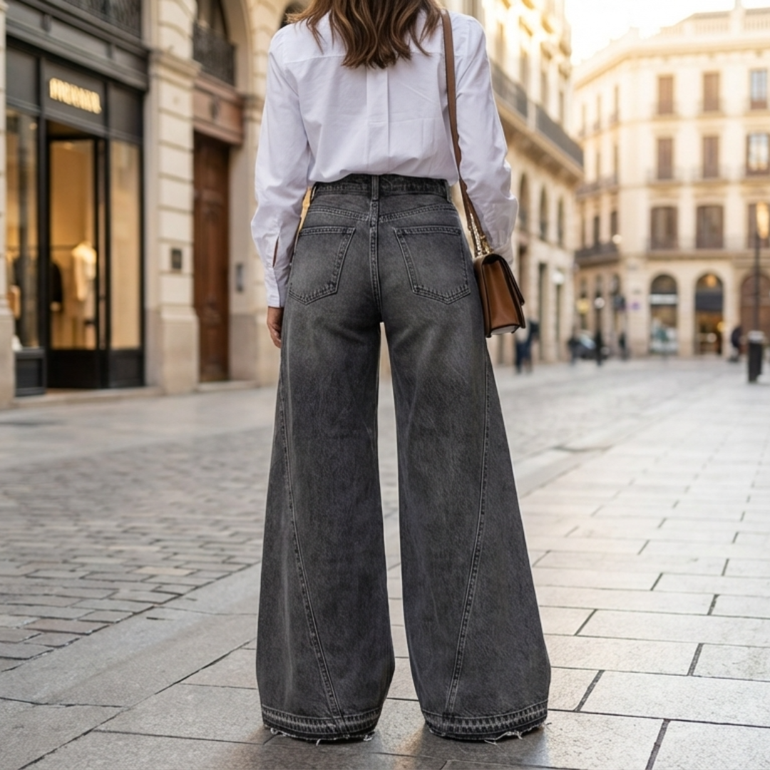 Sara | Vaqueros oversize de cintura alta y pierna ancha