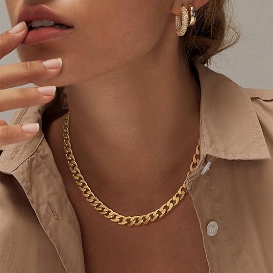 Jimena | Collar de eslabones cubanos gruesos