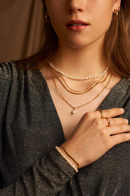 Renata | Pulsera de cadena plana