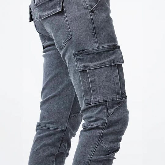LAURENT MONACO | JEANS CARGO EN DENIM POUR HOMMES