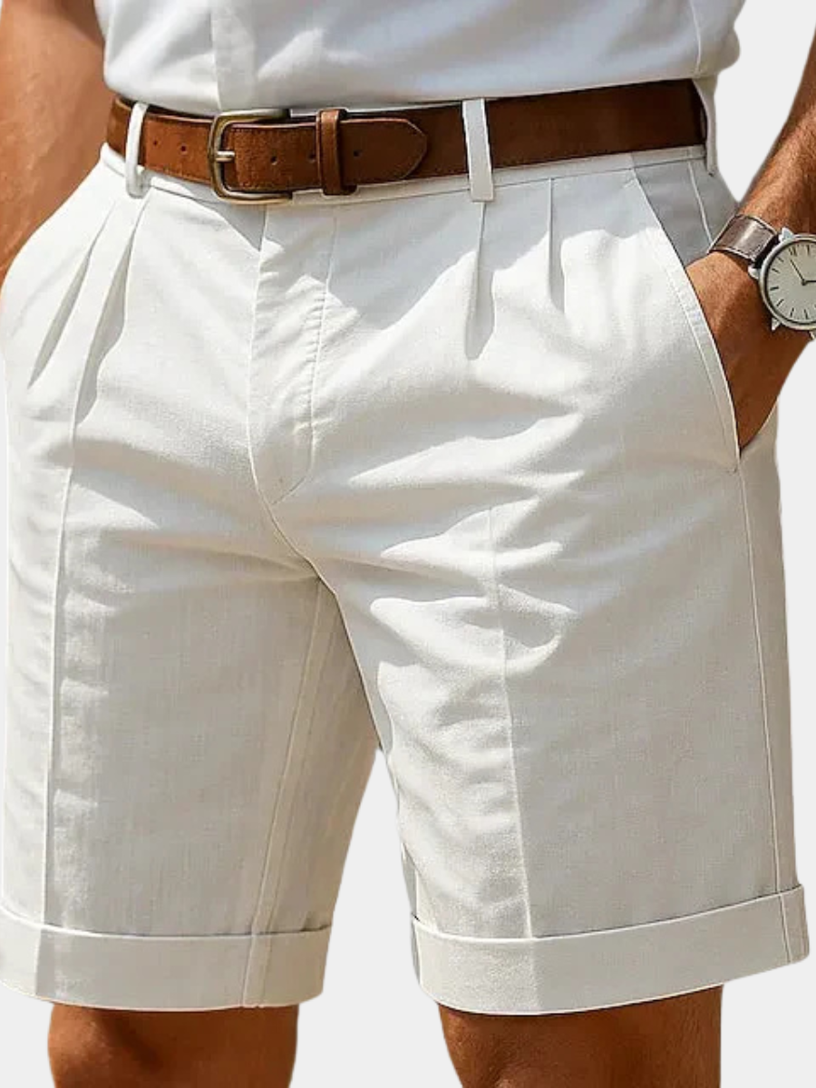 LAURENT MONACO | SHORT PLISSÉ SUR MESURE POUR HOMMES